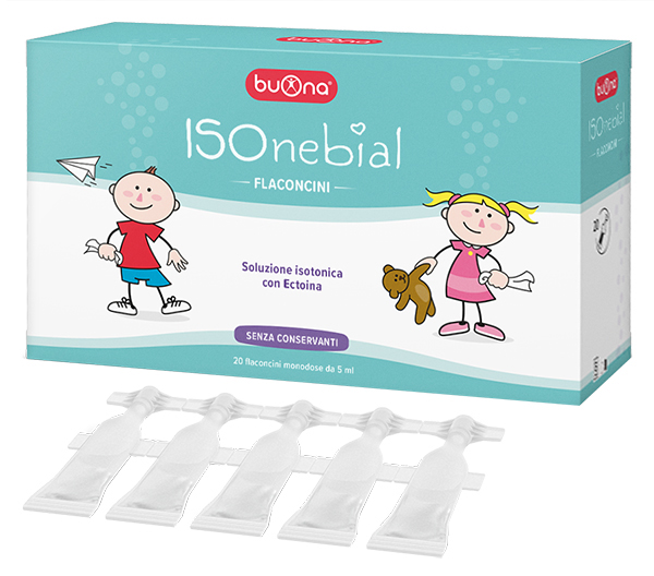 ISONEBIAL FLACONCINI SOLUZIONE ISOTONICA 0,9% CON AGGIUNTA DI ECTOINA 20X5 ML - Farmapre