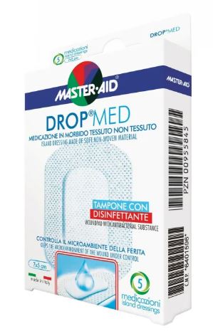 MEDICAZIONE MASTER-AID DROP MED 10 X 10 CM 5 PEZZI - Farmapre
