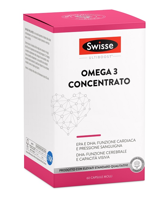 SWISSE OMEGA 3 CONCENTRATO 60 CAPSULE MOLLI DA 2440 MG - Farmapre