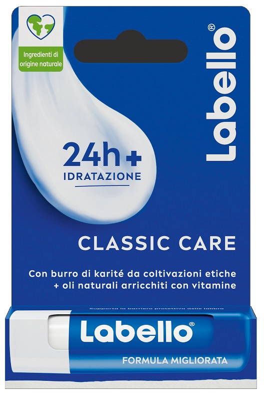 LABELLO CLASSIC CARE STICK 24H IDRATAZIONE FONDENTE SULLE LABBRA 5,5 ML - Farmapre