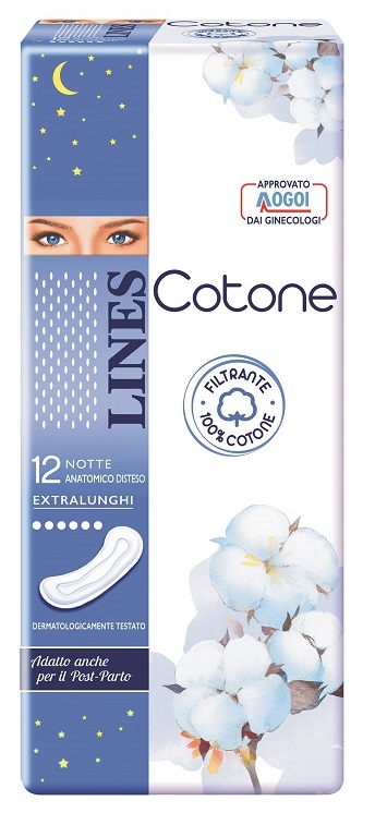 LINES COTONE NON ULTRA NOTTE DISTESI 12 PEZZI - Farmapre