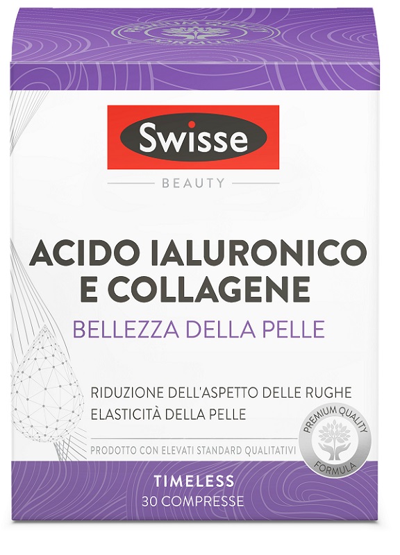 SWISSE ACIDO IALURONICO COLLAGENE BELLEZZA DELLA PELLE 30 COMPRESSE - Farmapre