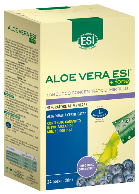 ESI ALOE VERA SUCCO + FORTE MIRTILLO 24 POCKET DRINK - Farmapre