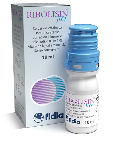 COLLIRIO SOLUZIONE OFTALMICA RIBOLISIN FREE 10 ML - Farmapre