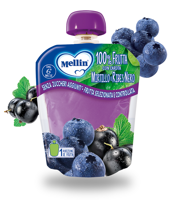 MELLIN POUCH MIRTILLO/RIBES 90 G - Farmapre