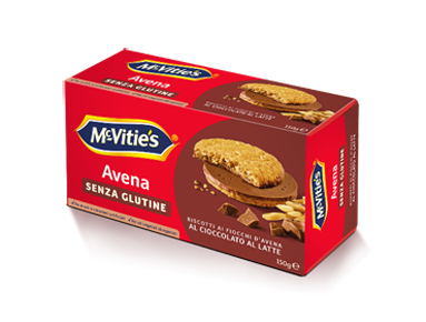 MC VITIE'S AVENA AL CIOCCOLATO AL LATTE SENZA GLUTINE 150 G - Farmapre