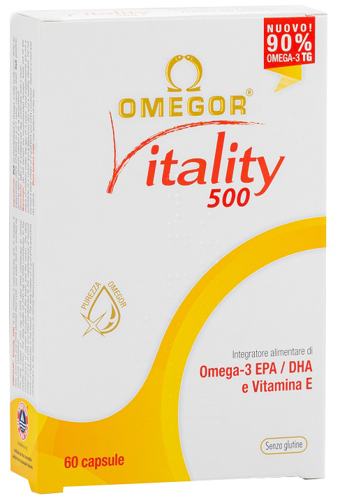 OMEGOR VITALITY 500 60 CAPSULE - Farmapre