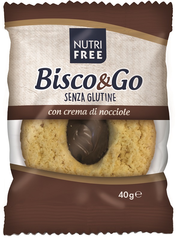 NUTRIFREE BISCO&GO CON CREMA DI NOCCIOLE 40 G - Farmapre