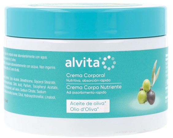 ALVITA CREMA CORPO NUTRIENTE OLIO D'OLIVA 300 ML - Farmapre