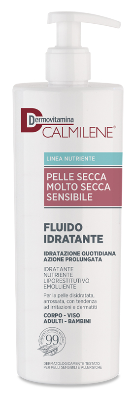 DERMOVITAMINA CALMILENE FLUIDO IDRATANTE PER PELLE SECCA, MOLTO SECCA E SENSIBILE 500 ML - Farmapre