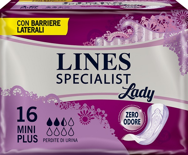 LINES SPECIALIST PANNOLONE MINI PLUS FARMA 16 PEZZI - Farmapre