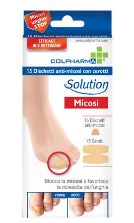 DISCHETTO ANTIMICOSI CON CEROTTO COLPHARMA 15 PEZZI - Farmapre