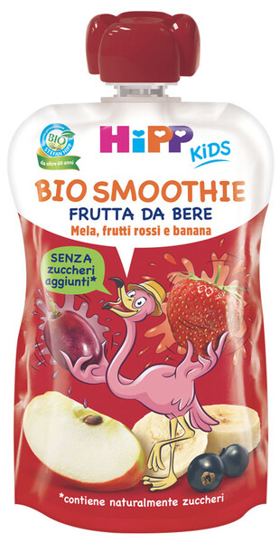 HIPP BIO SMOOTHIES MELA/BAN/FRUTTI ROSSI 120 ML - Farmapre