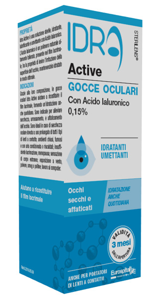 GOCCE OCULARI STERILENS IDRA ACTIVE 10 ML CON ACIDO IALURONICO 0,15% - Farmapre