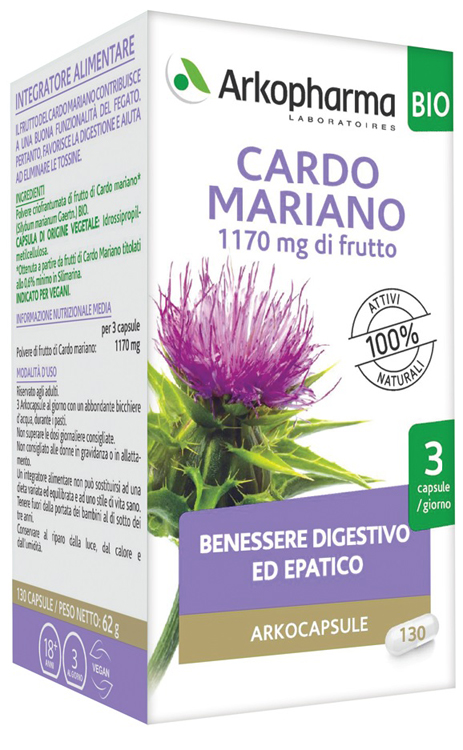 ARKO CAPSULE CARDO MARIANO BIO 130 CAPSULE - Farmapre