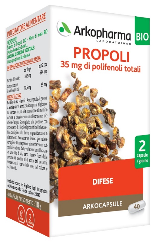 ARKOPHARMA PROPOLI BIO 40 CAPSULE - Farmapre