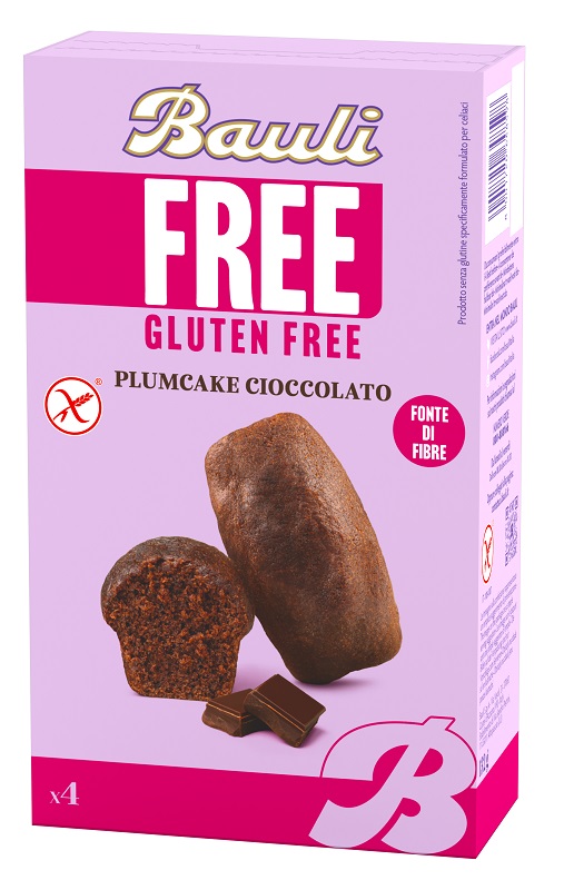 BAULI FREE PLUMCAKE CIOCCOLATO 4 PEZZI DA 33 G - Farmapre