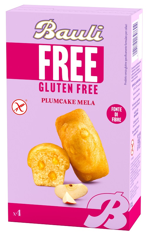 BAULI FREE PLUMCAKE MELA 4 PEZZI DA 33 G - Farmapre