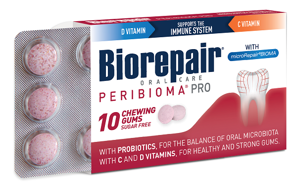 BIOREPAIR PERIBIOMA GOMME MASTICABILI 10 COMPRESSE DA 1,2 G - Farmapre