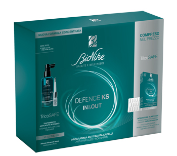 DEFENCE KS BIPACK TRATTAMENTO ANTICADUTA + INTEGRATORE 30 COMPRESSE - Farmapre