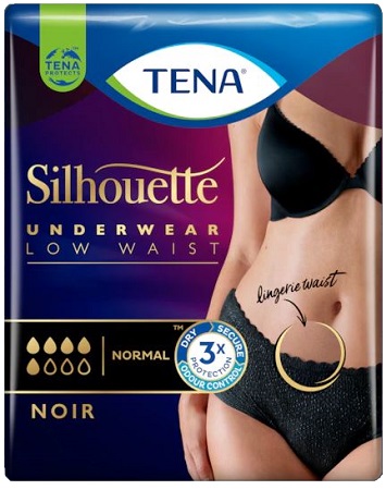 TENA SILHOUETTE NOIR M 10 PEZZI - Farmapre