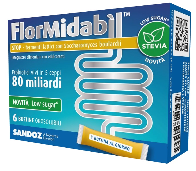 FLORMIDABIL STOP 6 BUSTINE CON STEVIA - Farmapre