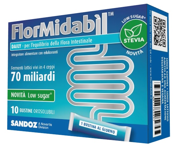 FLORMIDABIL DAILY 10 BUSTINE CON STEVIA - Farmapre