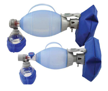PALLONE PER RIANIMAZIONE AMBU PLURIUSO COMPLETO DI MASCHERA E RESERVOIR PER BAMBINI - Farmapre