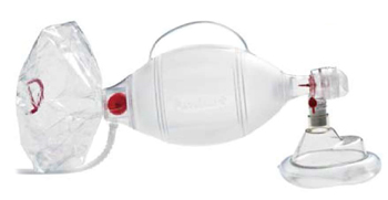 PALLONE PER RIANIMAZIONE AMBU MONOUSO COMPLETO DI MASCHERA E RESERVOIR - Farmapre
