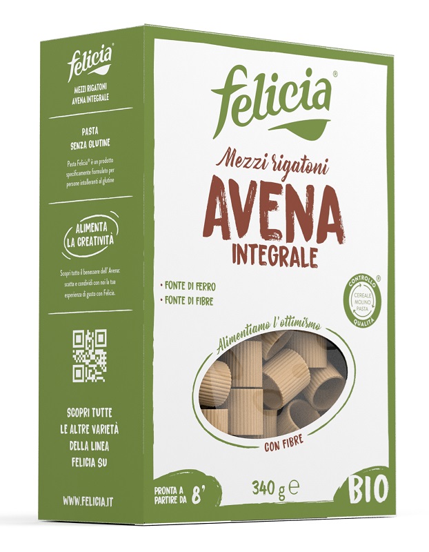 FELICIA MEZZI RIGATONI AVENA 340 G - Farmapre