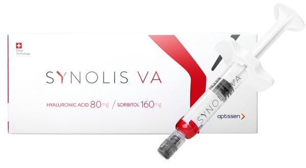 SYNOLIS V-A SOLUZIONE INIETTABILE VISCOELASTICA ISOTONICA IN SIRINGA PRERIEMPITA DI SODIO IALURONATO 80MG  E SORBITOLO 160MG CAPACITA' SIRINGA 4ML MONOSHOT 1 PEZZO - Farmapre