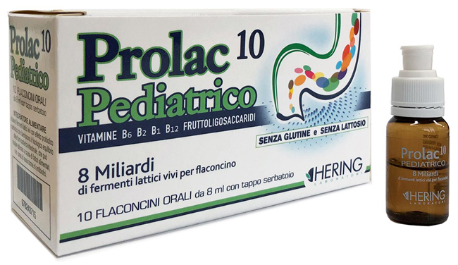 PROLAC10 PEDIATRICO FERMENTI LATTICI 10 FLACONCINI 8 ML - Farmapre