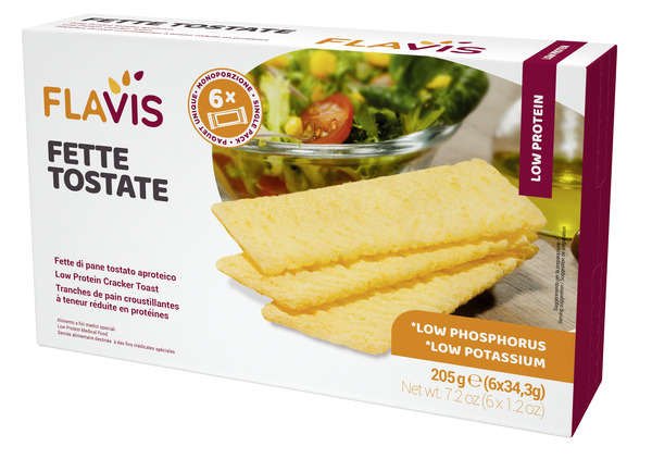 FLAVIS FETTE TOSTATE APROTEICHE 6 PORZIONI DA 34,3 G - Farmapre