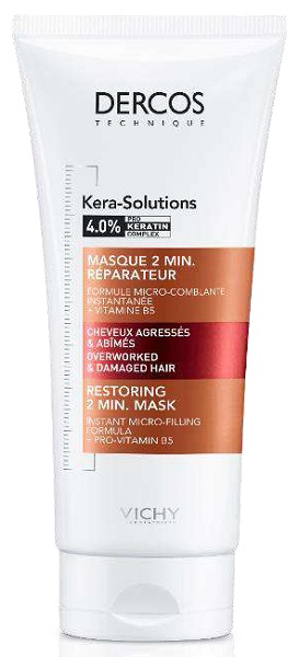DERCOS TECHNIQUE KERASOL MASCHERA RIPARATRICE 2 MIN 200 ML - Farmapre