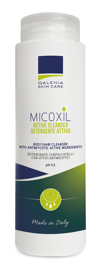 MICOXIL ACTIVE CLEANSER DETERGENTE PER CORPO E CAPELLI PH 4,5 250 ML - Farmapre