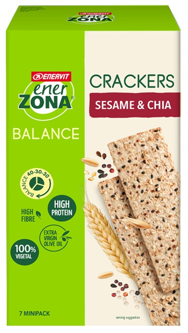 ENERZONA CRACKERS SESAME & CHIA 25 G - Farmapre