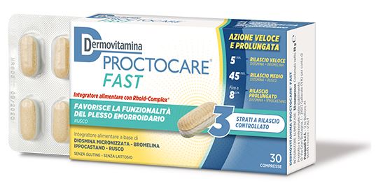 DERMOVITAMINA PROCTOCARE FAST 30 COMPRESSE - Farmapre