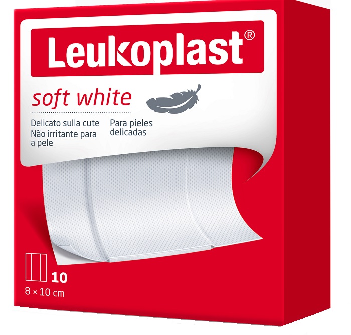 LEUKOPLAST SOFT WHITE 100 X 8 CM 10 PEZZI - Farmapre