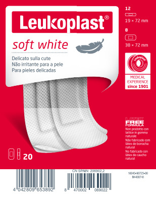 LEUKOPLAST SOFT WHITE 20 PEZZI ASSORTITI - Farmapre