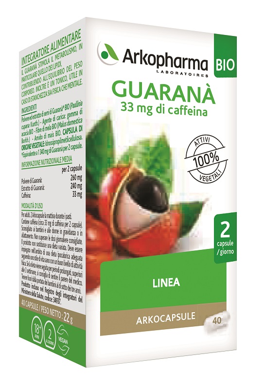 ARKO CAPSULE GUARANA' BIO 40 CAPSULE - Farmapre