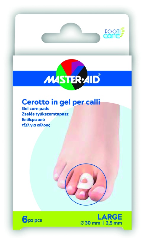 CEROTTO PROTEZIONE CALLI MASTER-AID FOOTCARE IN GEL LARGE 6 PEZZI B11 - Farmapre