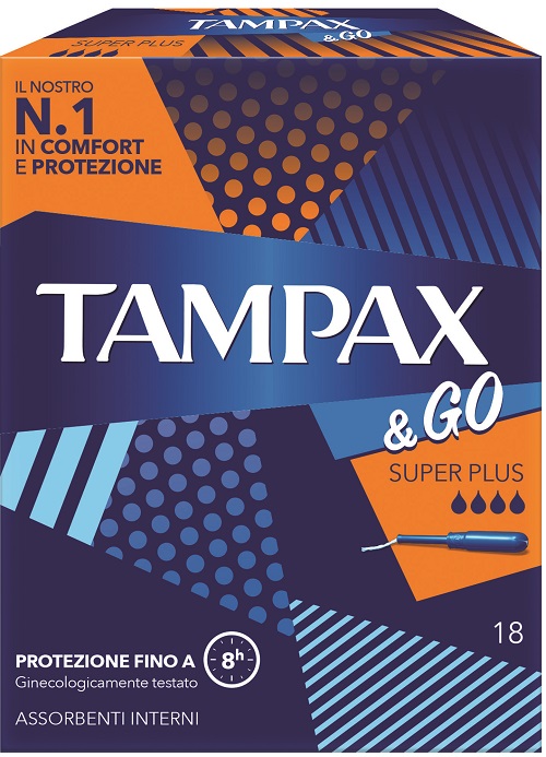 TAMPAX &GO ASSORBENTE INTERNO SUPER PLUS 18 PEZZI - Farmapre