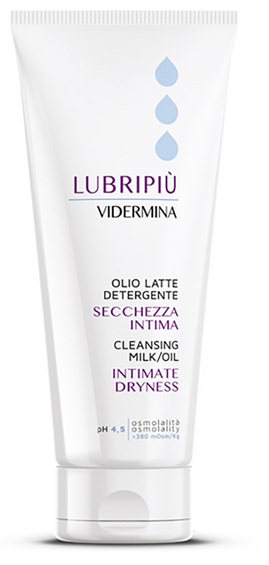VIDERMINA LUBRIPIU' OLIO LATTE DETERGENTE SECCHEZZA INTIMA 200 ML - Farmapre