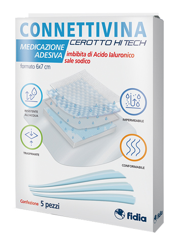 CEROTTO CONNETTIVINA HITECH 6 X 7 CM 5 PEZZI - Farmapre