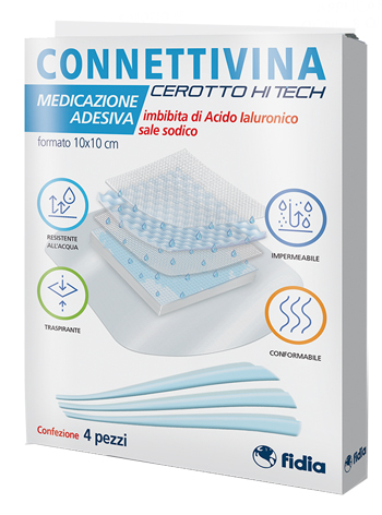 CEROTTO CONNETTIVINA HITECH 10 X 10 CM 4 PEZZI - Farmapre