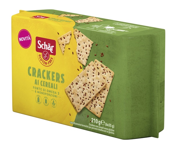 SCHAR CRACKERS CEREALI SENZA LATTOSIO 6 MONOPORZIONI DA 35 G - Farmapre