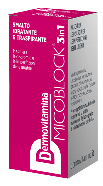DERMOVITAMINA MICOBLOCK 3 IN 1 SMALTO IDRATANTE E TRASPIRANTE FUCSIA 5 ML - Farmapre
