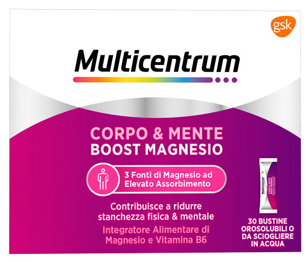 MULTICENTRUM BOOST MAGNESIO 30 BUSTINE - Farmapre