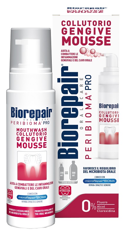 BIOREPAIR ORAL CARE PERIBIOMA PRO COLLUTORIO GENGIVE MOUSSE 200 ML - Farmapre