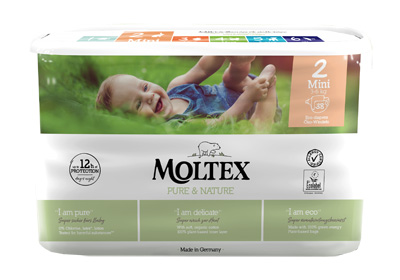 PANNOLINI MOLTEX PURE & NATURE MINI 3-6 KG TAGLIA 2 38 PEZZI - Farmapre